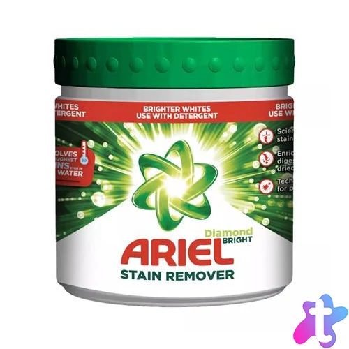Folteltávolító por, 500 g, ARIEL "Diamond Bright", fehér ruhákhoz