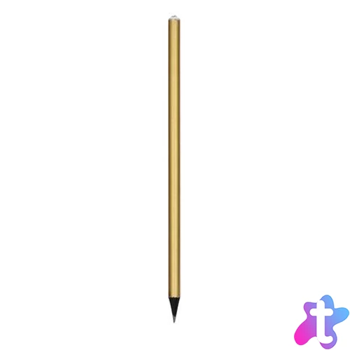 Ceruza, arany, fehér SWAROVSKI® kristállyal, 14 cm, ART CRYSTELLA®