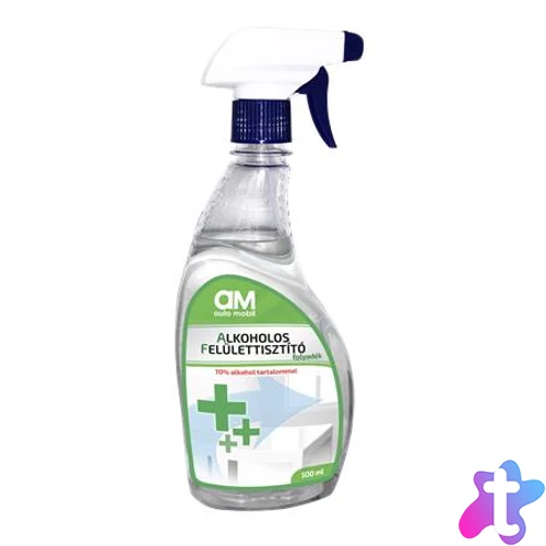 Alkoholos felülettisztító, 70% alkoholtartalom, 500 ml, AUTO MOBIL