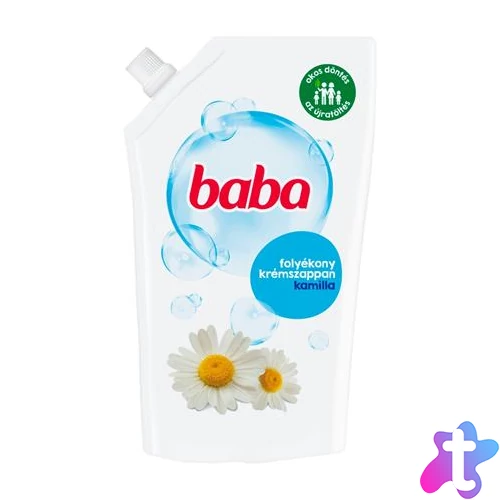Folyékony szappan utántöltő, 0,5 l, BABA, kamilla