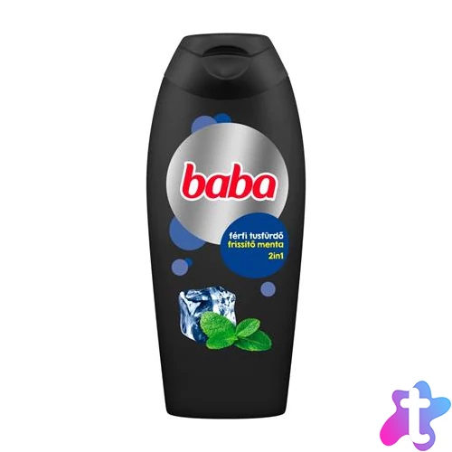 Tusfürdő, 400 ml, BABA, férfi mentakivonattal