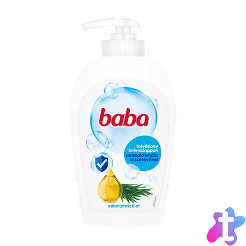Folyékony szappan, antibakteriális összetevővel, 250 ml, BABA, eukaliptusz
