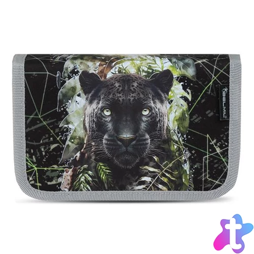 Tolltartó, klapnis, cipzáras, BELMIL "Black Panther", fekete párduc