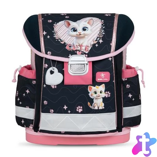 Iskolatáska, fémcsat, BELMIL "Classy Cute Kitten", cica