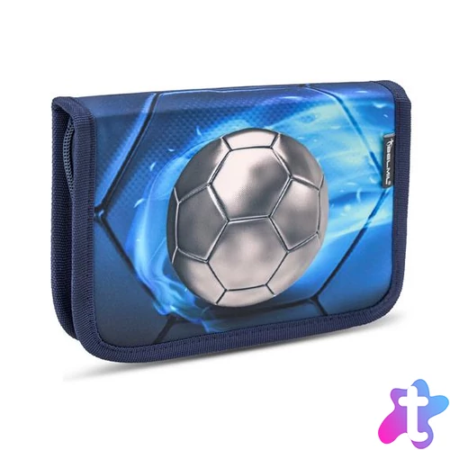 Tolltartó, klapnis, cipzáras, BELMIL "Football 4", kék, foci