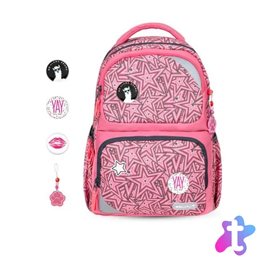 Iskolatáska, cipzáras, BELMIL "Maxi Pack Love Stars", csillagok