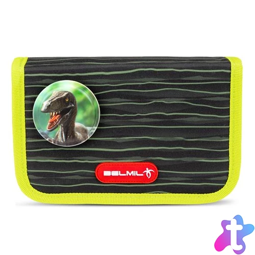 Tolltartó, klapnis, cipzáras, BELMIL  "Prehistoric Times", többszínű, dinoszaurusz