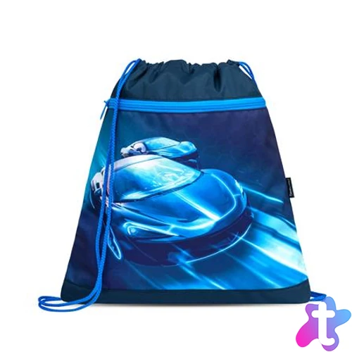 Tornazsák, BELMIL "Racing Blue Neon", kék, versenyautó