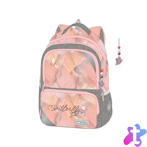 Iskolatáska, cipzáras, BELMIL "Maxi Packspecial T-Shinning Butterfly", pillangó