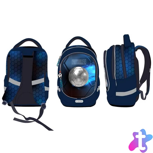 Iskolatáska, cipzáras, BELMIL "Leisure Special T-Football Light", foci