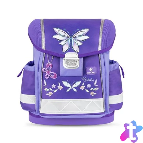 Iskolatáska, fémcsat, BELMIL "Classy Starlight Wings", csillagfény szárnyak