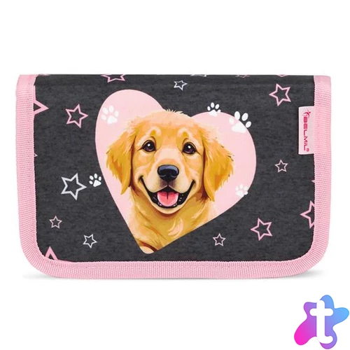 Tolltartó, klapnis, cipzáras, BELMIL "Starry Paws", kutya, golden retriever