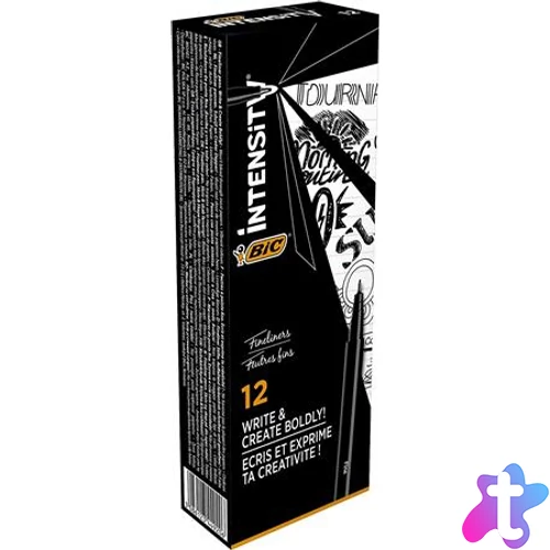 Tűfilc, 0,4 mm, BIC "Intensity", fekete