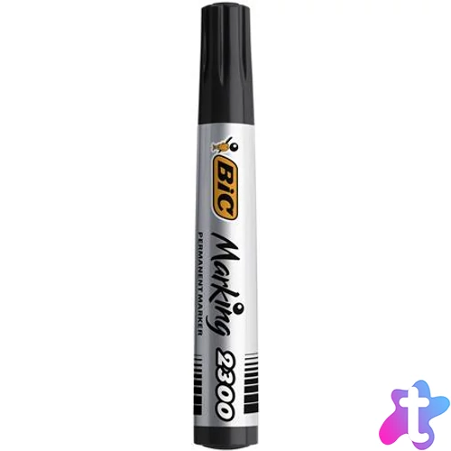 Alkoholos marker, 3,7-5,5 mm, vágott, BIC "ECO 2300" fekete