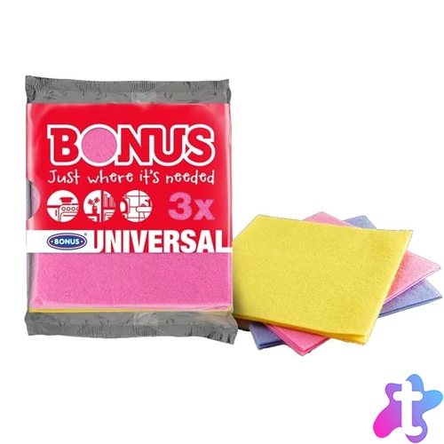 Törlőkendő, univerzális, 3 db BONUS "Universal"