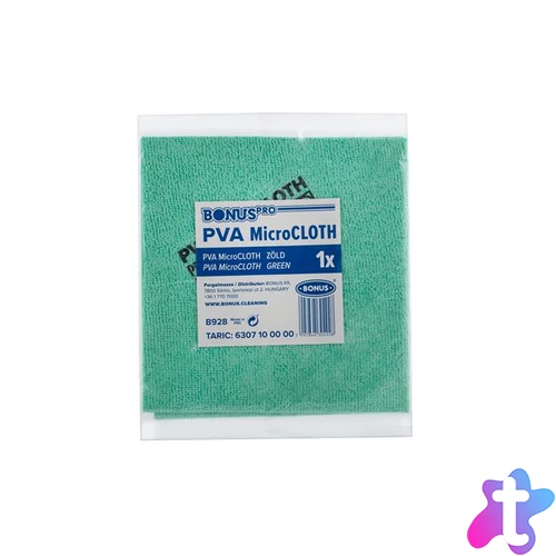Törlőkendő, mikroszálas, univerzális, 40x34 cm, BONUS "PVA MicroCLOTH", zöld