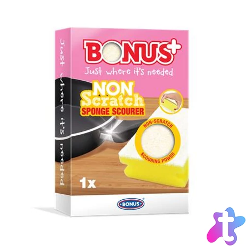 Mosogatószivacs, karcmentes, BONUS