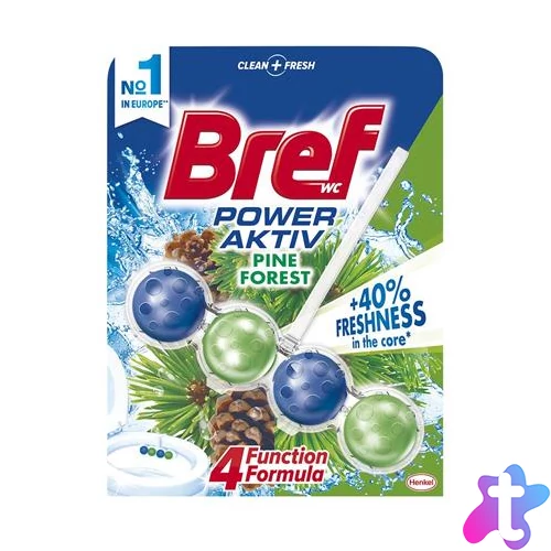WC illatosító golyók, 50 g, BREF "Power Aktiv", fenyő