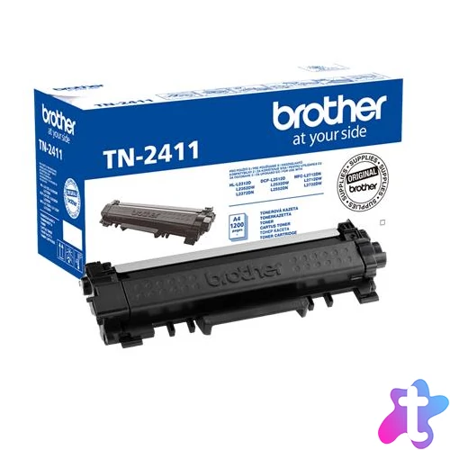 TN2411 Lézertoner MFC-L2712DN, MFCL2712DW, MFCL2732DW nyomtatókhoz, BROTHER, fekete, 1,2k