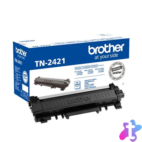 TN2421 Lézertoner MFC-L2712DN, MFCL2712DW, MFCL2732DW nyomtatókhoz, BROTHER, fekete, 3k