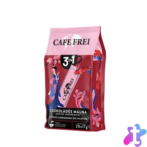 Instant kávé, 20x17 g, CAFE FREI "Tokiói csokoládés málna 3 in 1"