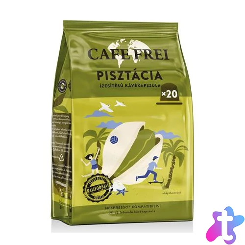 Kávékapszula, Nespresso® kompatibilis, 20 db, CAFE FREI, pisztácia