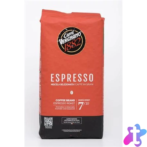 Kávé, pörkölt, szemes, 1000 g, CAFFÉ VERGNANO "Espresso"