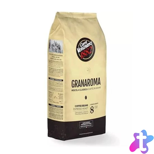 Kávé, pörkölt, szemes, 1000 g, CAFFÉ VERGNANO "Granaroma"