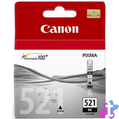 CLI-521B Tintapatron Pixma iP3600, 4600, MP540 nyomtatókhoz, CANON, fekete, 9ml
