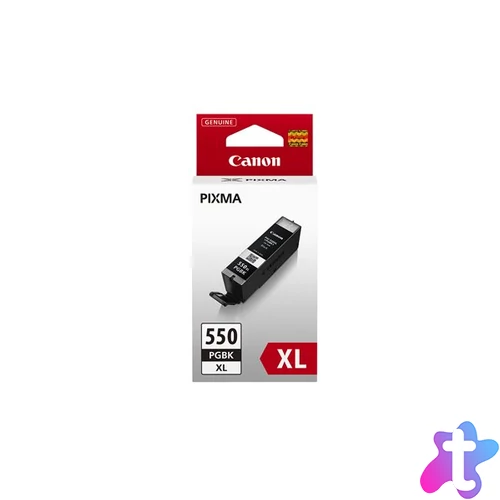 PGI-550PGBXL Tintapatron Pixma iP7250, MG5450, MG6350 nyomtatókhoz, CANON, fekete, 22ml