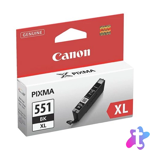 CLI-551BXL Fotópatron Pixma iP7250, MG5450, MG6350 nyomtatókhoz, CANON, fekete, 11ml