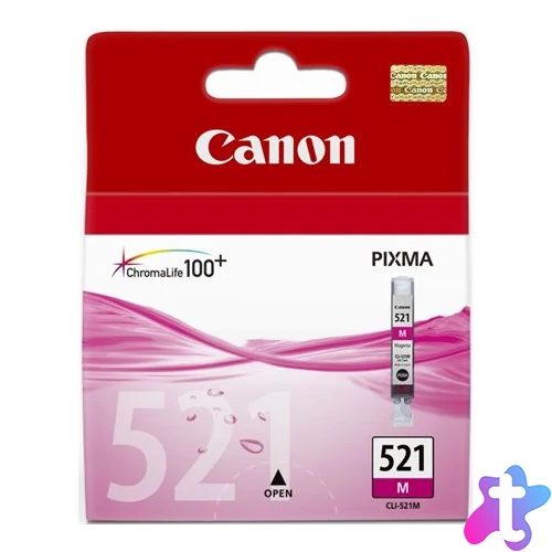 CLI-521M Tintapatron Pixma iP3600, 4600, MP540 nyomtatókhoz, CANON, magenta, 9ml