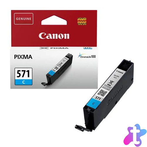 CLI-571C Tintapatron Pixma MG5750, 6850,7750 nyomtatókhoz, CANON, cián, 7 ml