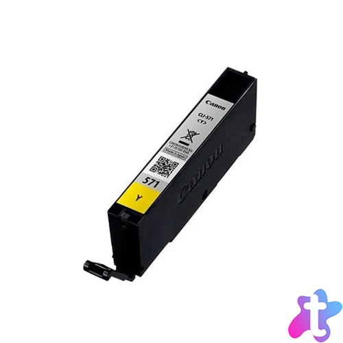 CLI-571Y Tintapatron Pixma MG5750, 6850,7750 nyomtatókhoz, CANON, sárga, 7 ml