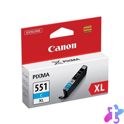 CLI-551CXL Tintapatron Pixma iP7250, MG5450, MG6350 nyomtatókhoz, CANON, cián, 11ml