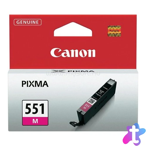 CLI-551M Tintapatron Pixma iP7250, MG5450 nyomtatókhoz, CANON, magenta, 7ml