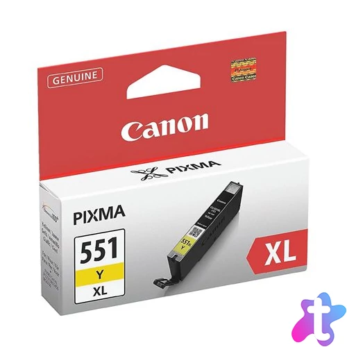 CLI-551YXL Tintapatron Pixma iP7250, MG5450, MG6350 nyomtatókhoz, CANON, sárga, 11ml