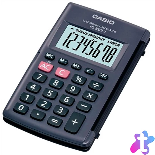 Zsebszámológép, 8 számjegy, CASIO "HL-820LV"