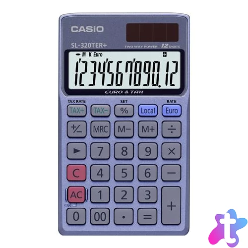 Zsebszámológép, 12 számjegy, CASIO "SL 320 TER+"