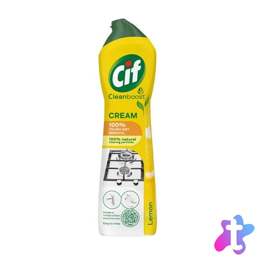 Súrolószer, 720 g/ 500 ml, CIF "Cream" citrom illat