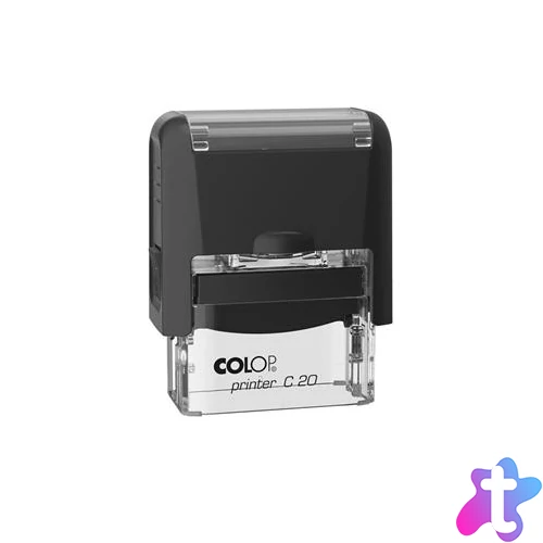 Bélyegző, COLOP "Printer C 20", kék cserepárnával