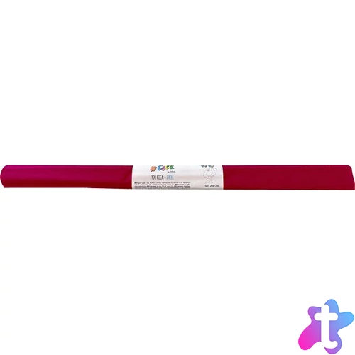 Krepp-papír, 50x200 cm, COOL BY VICTORIA, bordó