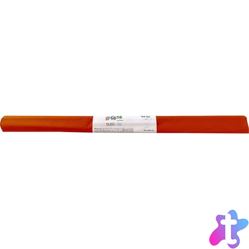 Krepp-papír, 50x200 cm, COOL BY VICTORIA, narancs vörös