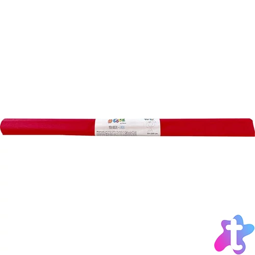 Krepp-papír, 50x200 cm, COOL BY VICTORIA, neon piros