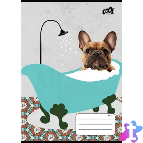 Füzet, tűzött, A5, vonalas, 32 lap, 2. osztály, COOL BY VICTORIA "Bath", "16-32"
