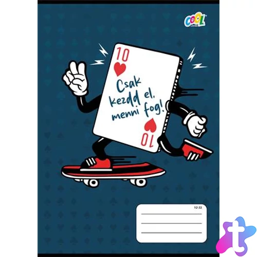 Füzet, tűzött, A5, vonalas, 32 lap, 3. osztály, COOL BY VICTORIA "SzívTíz", "12-32"