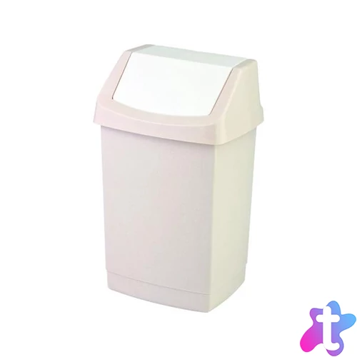 Billenős szemetes, 15 l, CURVER "Click-It", szavanna