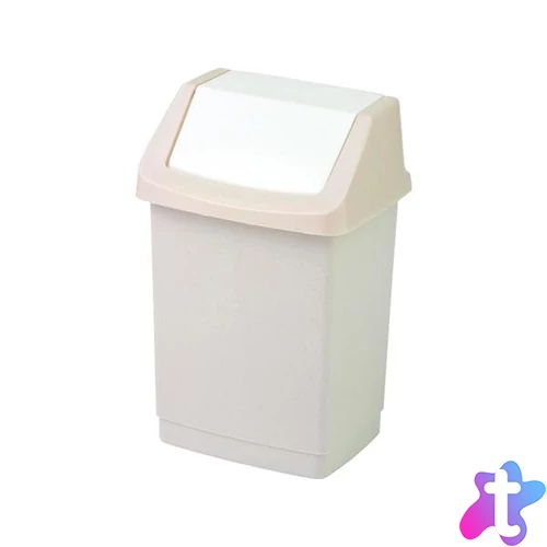 Billenős szemetes, 50 l, CURVER "Click-It", szavanna