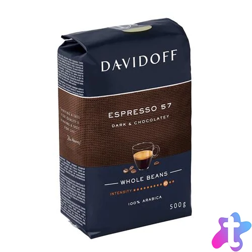 Kávé, pörkölt, szemes, 500 g, DAVIDOFF "Espresso 57"