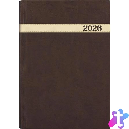 Naptár, tervező, B5, heti, DAYLINER "The Boss", barna